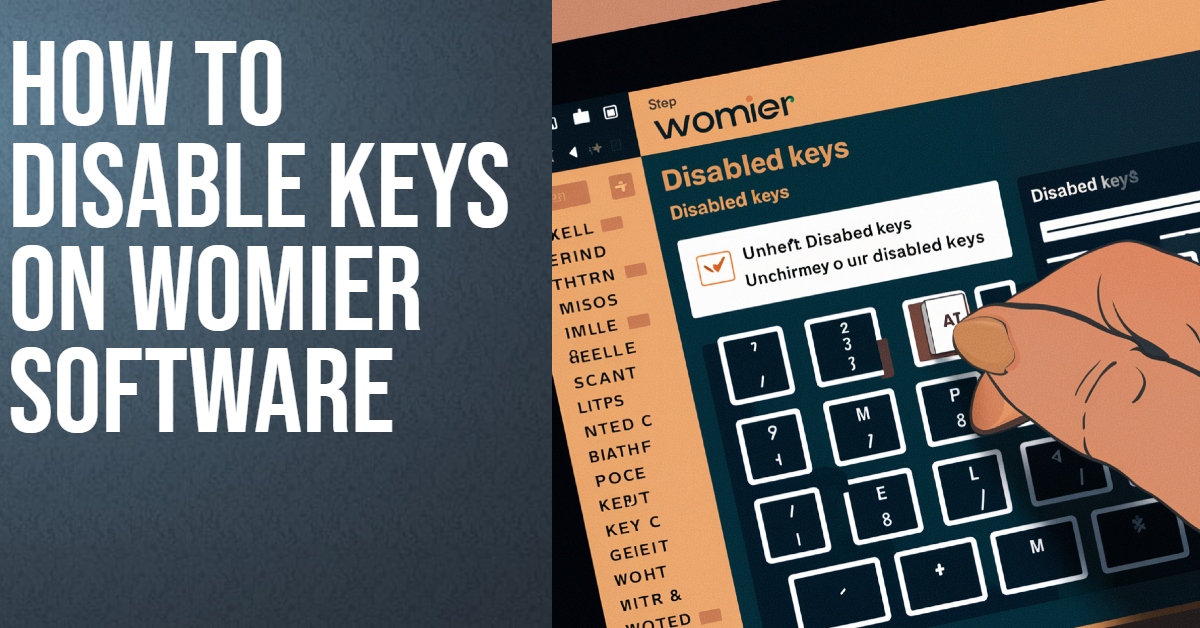 how to disable keys on womier software